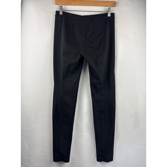 Vince Womens Black Slim Fit Trousers Size 6 Stretch Fabric Zipper - Picture 5 of 5